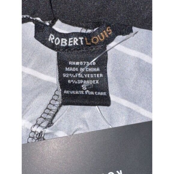 Robert Louis Black & White Striped Skirt S - Picture 2 of 7